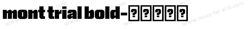 mont trial bold字体转换